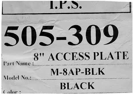 Innovative Boat Access Deck Plate 505-309 | 8 Inch Black