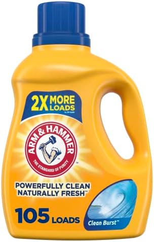 Arm & Hammer Liquid Laundry 105oz Clean Burst dual HE, 105 Loads