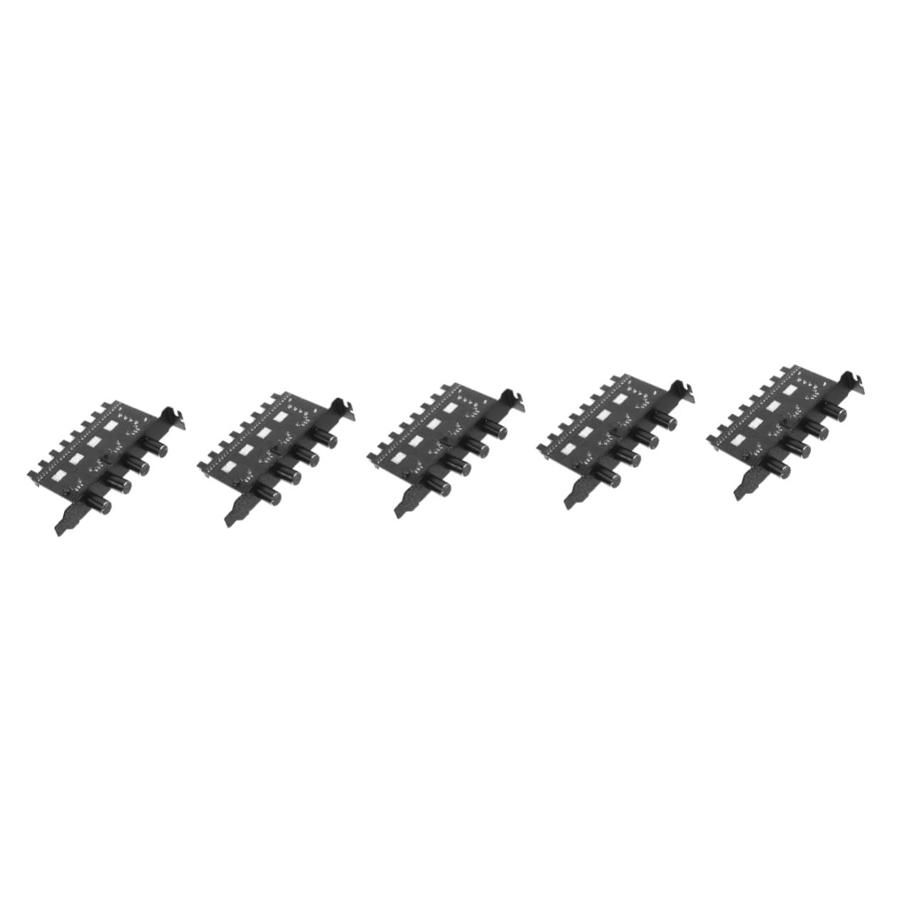Mikikit 5stücke Fan Hub Pin Port Adapter Für Pc-lüfter Einstellbarer Lüftergeschwindigkeitsregler Kanal-steuerung Für Optimale Kühlung Und Geräuschreduzierung Im Gaming-pc