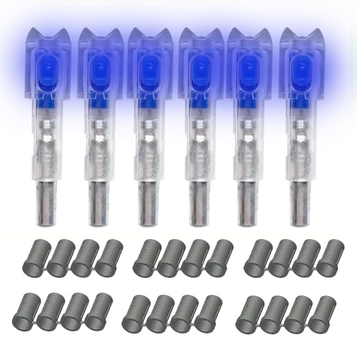 JIANZD 6PCS Led Lighted Nocks for Arrows with .285 .297 .300 .305 Inside Diameter