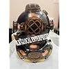 Full Size Antique U.S Navy Brass Divers Diving Helmet Mark V Deep sea Scuba Gift