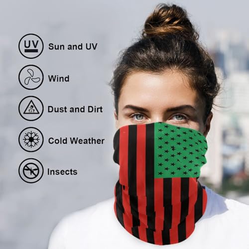 Image of Men Women Bandanas Neck Gaiter Headwrap Balaclava | Seamless Face Cover Scarf Neck Warmer Breathable Headwear for Hiking Cycling