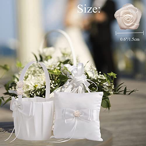 Viviquen 120Pcs Mini Roses Mini Ribbon Flowers For Crafts, Multicolor Fabric Satin Ribbon Bows, Multicolor Small Rosettes Tiny Flowers For Crafts, Diy, Sewing, Wedding, Bride Gift Wrapping Decoration #TOP6