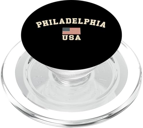 Vintage Philadelphia USA Bandiera americana Cool Souvenir Retro PopSockets PopGrip per MagSafe