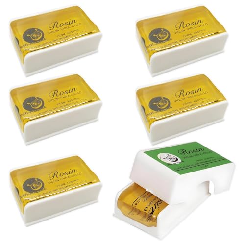 6 Pcs Violin Rosin Rosin Natural Light and Low Dust Ro/sin Cello R/osin for Bow Professional Universal String Music Accessory for All Levels