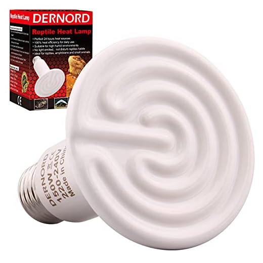 DERNORD Heizlampe E27 Wärmelampe Terrarium - 150W Keramik Heat Emitter Reptilien Dunkelstrahler Küken für Wärmelampe Schildkröten Outdoor Heizstrahler Tiere