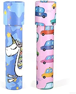 2 Pcs Kaleidoscopes Classic Kaleidoscopes Toy Magic Paper Kaleidoscopes for Kids Children Boys Girls Birthday Gift