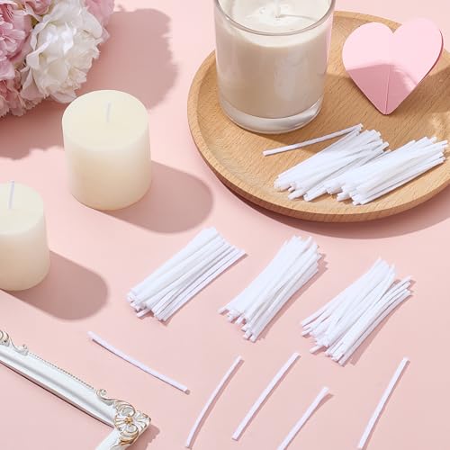 Mechas para velas de algodón encerado 150 piezas 6 cm miniatura 6