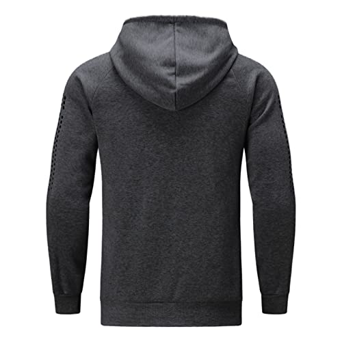 Men's Casual Tracksuits 2 Piece Outfit Full Zip Hooded Sweatshirts miniatura 4