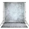 Professional Abstract Portrait Photography Backdrop,Wall with Wood Floor Backdrop for Kids Photography Baby Newborn Cake Smash Photo Shoots Hypoallergenic Fabric Photography Props(Grey-6x9ft)