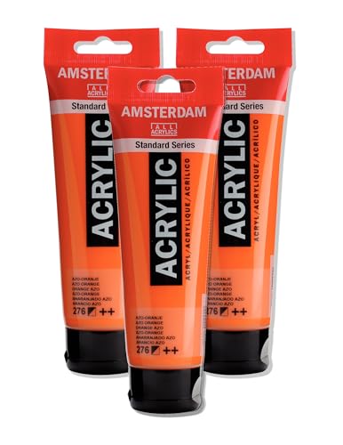 Amsterdam Standard Series Acrylic Tube 120ml Azo Orange 276 (17092762) Amsterdam Standard Series Acrylic Tube 120ml Azo Orange 276 (17092762)