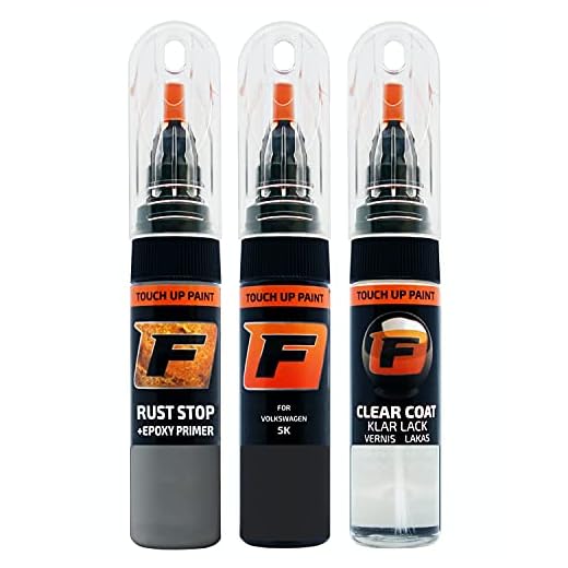 FIRANTO Kit de Pintura de Retoque Coche para VW Volkswagen 5K Uranograu/cinza Urano, Set de Reparación de Rayones y Arañazos Incluye 15 ml Bolígrafo para Retocar Pintura Coche, Primer y Barniz