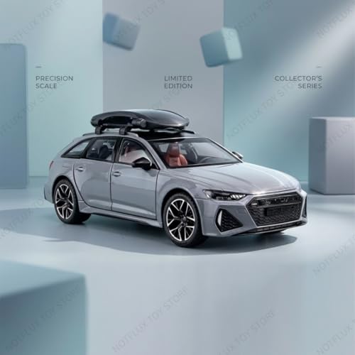 Image of 1:24 Auudi RS6 Diecast Car Big Size Metal Alloy Toy Car, Pull Back Function, Detailed Interior & Open Doors, Toy Car for Kids & Adults Collectors [Multicolor] [Pack of 1]