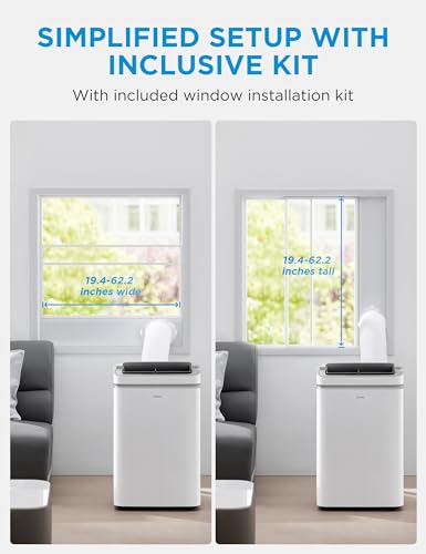 Image of Midea 12,000 BTU ASHRAE (8,000 BTU SACC) Portable Air Conditioner, Cools up to 350 Sq.Ft., with Dehumidifier & Fan mode, Control with Remote, Amazon Alexa & Google Assistant, Easy-to-use and Install