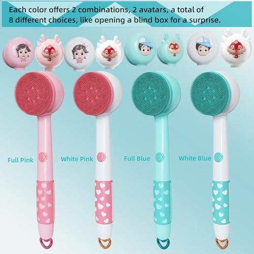 Augensterm QH-EBB-03 Electric Shower Back Scrubber With Long Handle For Children,Automatic Shower Body Scrubber With 3 Replacement Brush Heads thumb #8