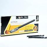 Gel Pens, 60 Pack Black Premium Refillable & Rolling Ball, Medium Point(0.7mm), Black Ink Gel Pen (30 Gel Pens with 30 Refills)