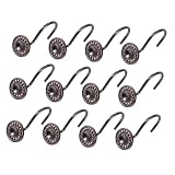 Clips de rideau de : le design unique en forme de boule de queue du crochet pour anneau de rideau de assure la stabilité des crochets sur la barre de rideau de , la boule est destinée à empêcher les crochets de la tringle de de tomber de la tringle de , et un glissement stable, un crochet de tringle à rideau.