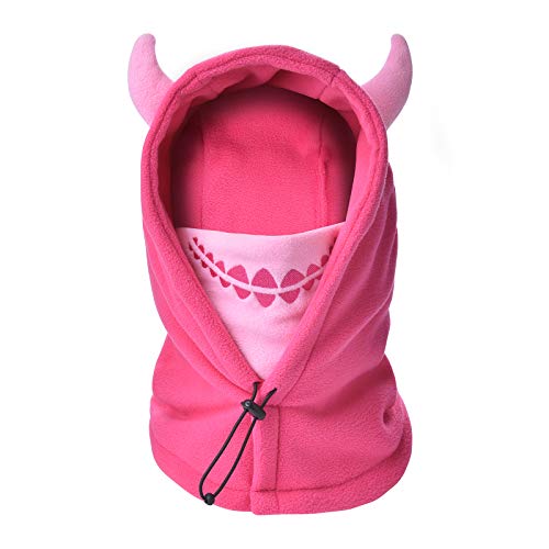 Kids Winter Warm Full Face Mask Balaclavas Hat Boys Girls Ski Riding Fleece Neck Warmer