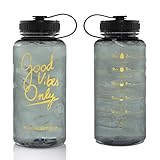 Graphite Yellow Good Vibes Large Motivational Bottle®