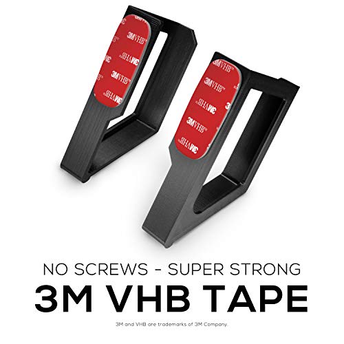 Screwless 2.25\" Wide Cable Box Mount, Modem, Router, Mesh, Streaming Media Devices & More Wall Mount | Wall Mount Any Device Upto 2.25\" Wide & 6lb in Weight, VHB Adhesive, No Tools by Brainwavz