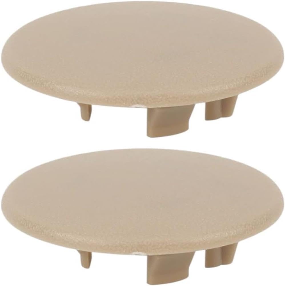 2Pcs Beige Rear Armrest Seat Bolt Cover Cap Fit for 2007-2013 TAHOE GMC YUKON XL