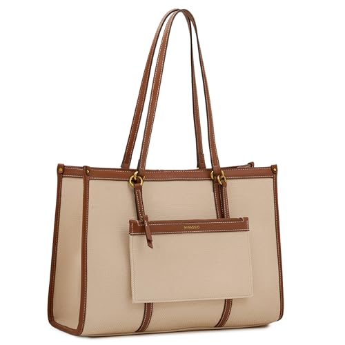 Image of Miraggio Women's Caitleen Solid 14 Inch Tote Bag With 3 Compartments | Tote Bags For Women Office Use Work & Travel Handbag