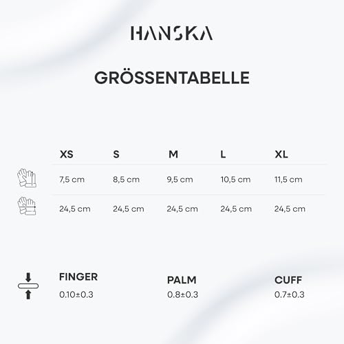 HANSKA 100 Schwarz Nitril-Einweghandschuhe – puderfrei – Einweg – beidhändig – nicht steril – Gummibasis – geeignet für medizinische Bereiche, Handhabung von Lebensmitteln (100, S)