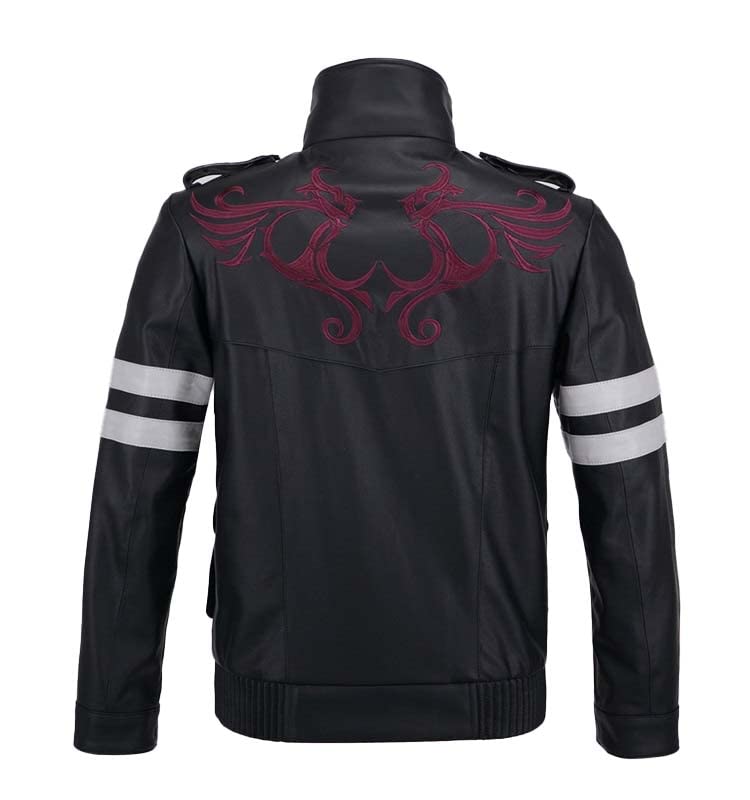 Alex Mercer Prototype - Giacca da moto in vera pelle con cappuccio rimovibile