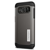 Spigen Slim Armor Galaxy S7 Edge Case with Kickstand and Air Cushion Technology and Hybrid Drop Protection for Samsung Galaxy S7 Edge 2016 - Gunmetal