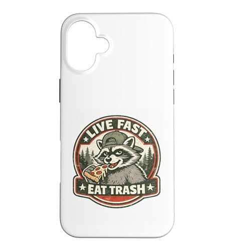 Live Fast Eat Trash ���g�� �A���C�O�} �s�U �S�~ �p���_ �X�}�z�P�[�X iPhone 16 Plus �p