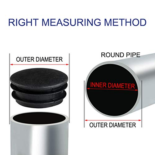 uxcell 1 1/2" 38mm OD Plastic Round Insert Protector 28pcs, 1.38"-1.46" Inner Dia - Image 4