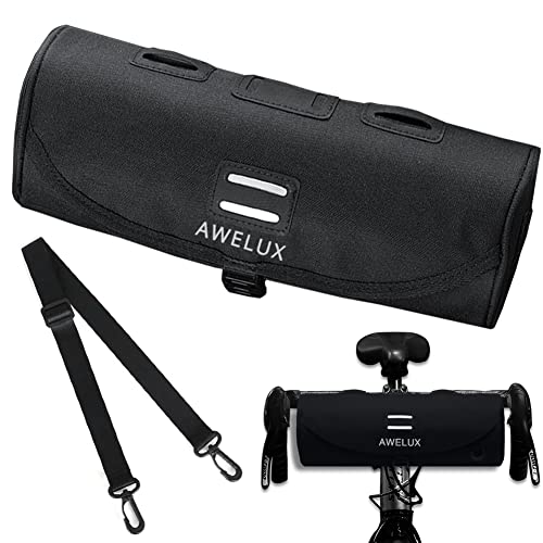 Awelux Bike Handlebar Bag,Bicycle Front Bag,Detachable Shoulder Strap Cycling Storage Bag For Road Mountain Bike,Commuter/Touring Bike Accessories #TOP7