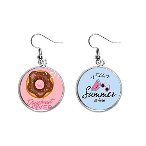 Pendientes de sandía estilo western para mujer en verano