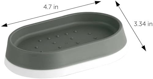 Decorrack 2 Plastic Bar Soap Dish Holders For Shower, Bathroom Counter, And Kitchen Sink, Soap Saver Tray Keeps Soap Dry, Blue, 2 Pack #TOP1