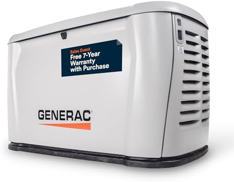Generac 14kW Home Standby Generator for home use, built-in cellul...