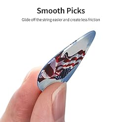 Médiators Guitare 12-Pack Usa Drapeau Américain Médiators Guitare Électrique Guitare Acoustique Diverses Guitares - Les Beatles, Paul McCartney, John Lennon, RIngo Starr, George Harrison Médiators Guitare 12-Pack Usa Drapeau Américain Médiators Guitare Électrique Guitare Acoustique Diverses Guitares – Image 2