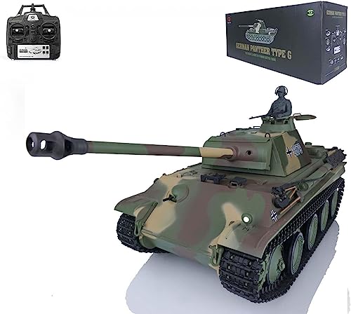 TOUCAN RC HOBBY US in Stock 2.4G Henglong 1/16 Scale 7.0 Plastic German Panther G RTR RC Tank Model...