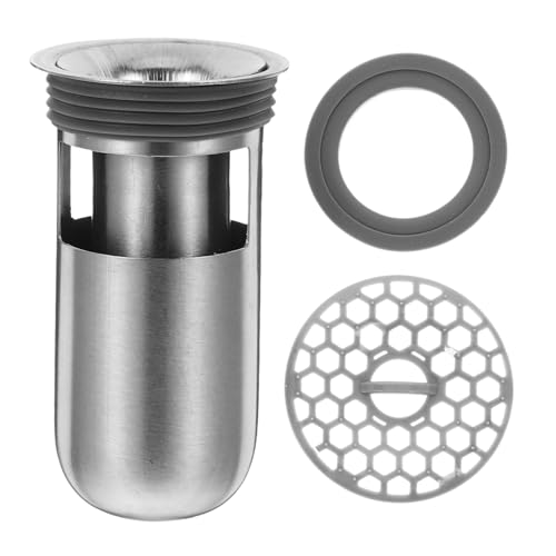 Tofficu Filtro Protector de Desagüe de Ducha Acero Inoxidable Núcleo Antiolor y Anti- para Suelo con Instalación Fácil y Diseño Elegante Compatible con Drenajes de Piso Estándar