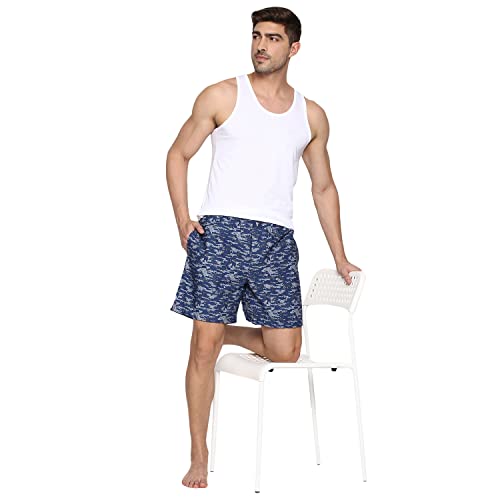 Image of Van Heusen Men Boxer Shorts- Pack of 2 | 100% Mercerized Cotton for Softer handfeel | Relaxed Fit | Dual Pockets | Superior Lustre | Slide Slits for Extra Ease of Movement | Fun Prints | Style 10112