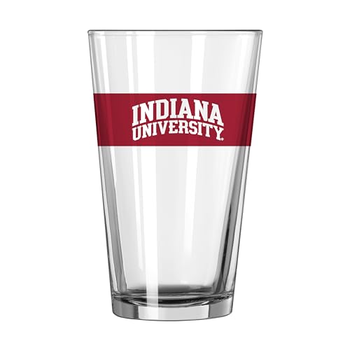 Image of Logo Brands NCAA 16 oz Pint Glass - Durable Glass With Bold Team Color- Chip-Resistant Rim Drinkware For Fans, Tailgates, Home Bars & Everyday Use