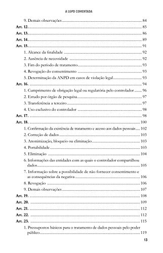 A LGPD Comentada - Artigo por Artigo da Lei Geral de Proteção de Dados