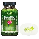 Irwin Naturals Menstrual Relief Hormone Balance - 84 Liquid Softgels Bundle with a Pill Case