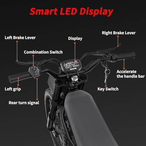 Image of GT73 / GT54 Electric Dirt Bike for Adults Teens - 3000W / 2500W Motor 50 /37 MPH High-Speed, 25 inch /14 inch Fat Tires & Dual Removable Battery(60V /48V) | All-Terrain Off-Road eBike for Snow, Sand