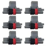 [Pack économique complet] Comprend 6 rouleaux d'encre (noir et rouge) dans un seul lot, offrant une alimentation prête pour les besoins de remplacement immédiat.