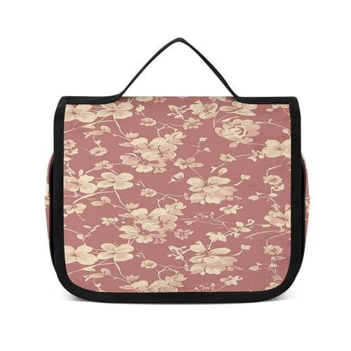 Trousse de toilette chat noir cadeau idéal voyage suspendre organiseur portable mignon fleurs chics