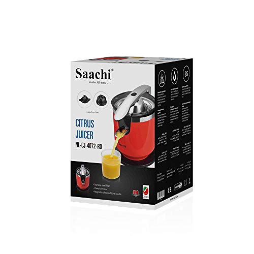 Saachi Citrus Juicer NL-CJ-4072 With Stainless Steel Filter (Red)