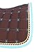 CHALLENGER Horse Cotton Quilted All Purpose English Saddle PAD Trail Brown Turquoise 72F40
