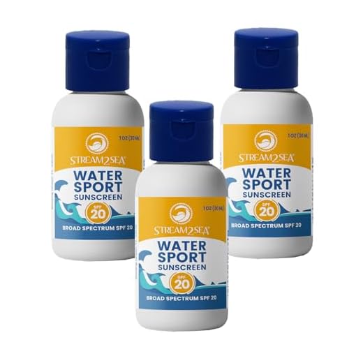 STREAM 2 SEA Protetor solar mineral FPS 20 biodegradável e seguro para recifes, pacote com 3 tamanhos de viagem, sem parabenos, não oleoso, protetor solar mineral hidratante para o rosto, proteção