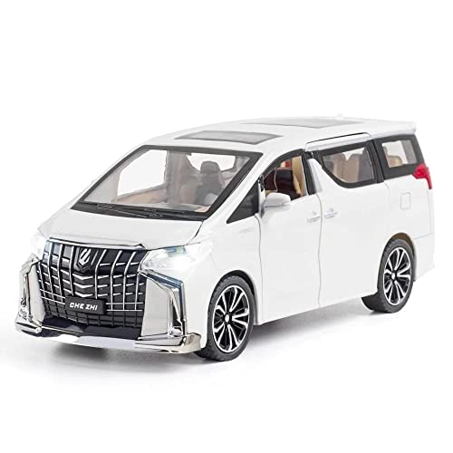Image of Exclusive Alloy Metal Car 1:24 Toyota Alphard Diecast Pullback Toy Car with Openable Doors&Light,Music Boys Gifts Toys for Kids Black Color As Per Available