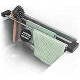 Multifonction : notre égouttoir peut être utilisé comme égouttoir à bouteilles, séchoir à bouteilles, organisateur d'évier, sous-verre, porte-éponge, porte-torchon, porte-brosse, grille d'évier, porte-chiffon, accessoire d'évier, support d'évier, support d'évier et aide de rangement. Il est polyvalent et permet de garder votre cuisine bien rangée.